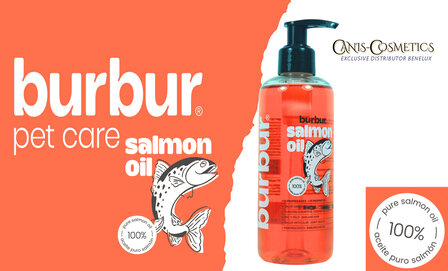 Burbur Petcare l&#039;huile de saumon 250 ml