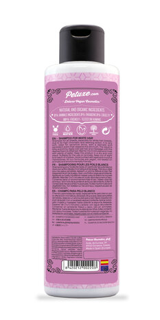 Petuxe shampoo 200ml - white coat 