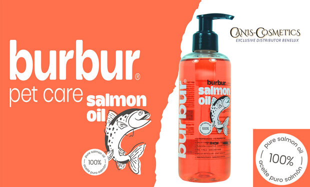 Burbur Petcare l'huile de saumon 250 ml